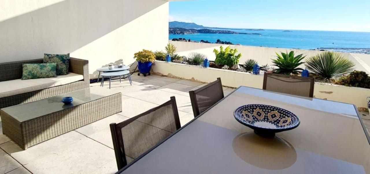 Vue Mer Panoramique - Grande Terrasse Et Piscine Bandol Extérieur photo