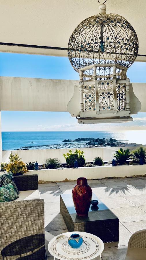 Vue Mer Panoramique - Grande Terrasse Et Piscine Bandol Extérieur photo